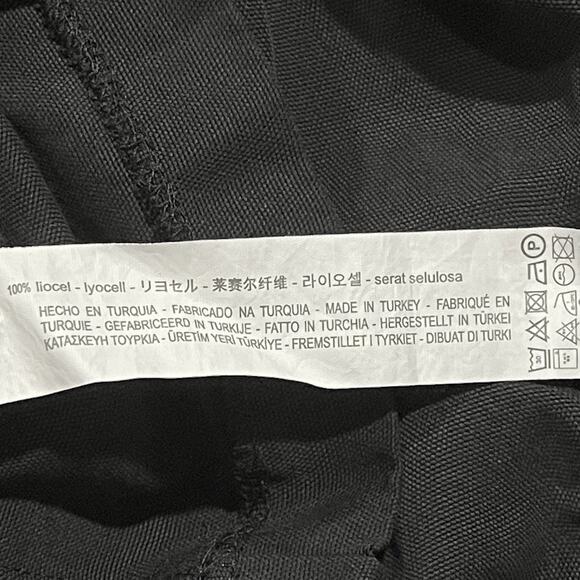 Zara Romper Dark Academia Minimalist Business Casual Comfort Tie Waist Black XS - Picture 4 of 5